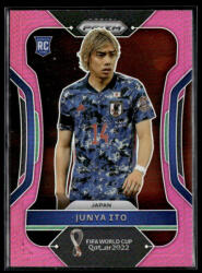 Panini 2022 Panini Prizm FIFA World Cup Qatar Pink Prizm #127 Junya Ito