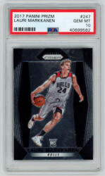 Panini 2017-18 Panini Prizm PSA - 10 GEM MT #247 Lauri Markkanen