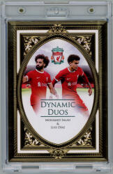 Futera 2024 Futera Liverpool XL Collection DYNAMIC DUOS #LDXL04 Mohamed Salah/Luis Díaz
