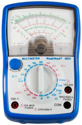 PeakTech Multimetru analogic, PEAKTECH, P3201, 100mV-0.5kV, 5mA-10A (PKT-P3201)