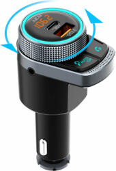 Akai Proffesional FM Transmitter Autovehicul Fmt80bt cu Bluetooth USB și USB Type-C FMT-80BT (FMT-80BT)