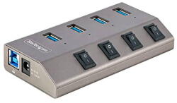 StarTech Hub USB StarTech USB 3.0 Netzteil 4xUSB3.2 5Gbit/s (5G4AIBS-USB-HUB-EU)