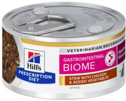 Hill's Feline Gastrointestinal Biome csirke & zöldség konzerv macskáknak 82g - pegazusallatpatika