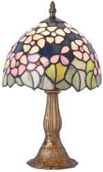 PREZENT Tiffany színes Tiffany asztali lámpa (PRE-202) E14 1 izzós IP20 (202)