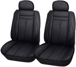 Autolife 2db-os Műbőr üléshuzat - Légzsákos / fekete-fekete 01280 (01280_alf)