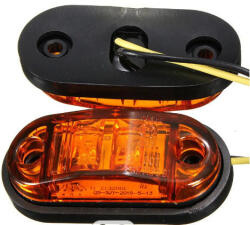 Autolife 2LED-es Szélességjelző-helyzetjelző - E-jeles - sárga - 12-24V (LA-603Y_alf)