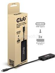 Club 3D USB Hub - CSV-1553 (3.2 USB-C with DP Alt-Mode to 3xDisplayPort, 4k60Hz) (CSV-1553) (CSV-1553)