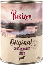 Purizon 12x400g Purizon Original Adult nedves kutyatáp - Csirkefilé, kacsával, sárgarépával & szederrel