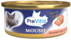 PreVital Nedves Macskaeledel Mousse lazac - 85g
