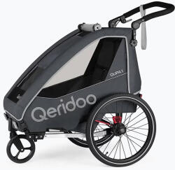 Qeridoo Kerékpáros utánfutó Qeridoo Qupa 1 grey