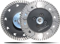 Diatech Gránit vágó- és csiszolótárcsa M14 sarokcsiszolóhoz flanssal 125mm (MVCSTF125G)