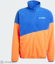 Adidas Terrex Multi Climawarm Fleece pulóver, semi lucid blue/semi impact orange/pure ruby (M)