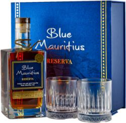 Blue Mauritius Reserva + 2 Pohárral 40% 0, 7L ajándékcsomagolás 2 pohárral