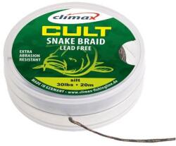 Climax Cult Carp Snake Braid Lead Free Leader 10m 40lb Weed Green pontyozó fonott előkezsinór