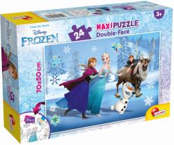 Lisciani Puzzle cu două fețe Lisciani de colorat din 24 piese - Regatul Înghețat (74075) Puzzle