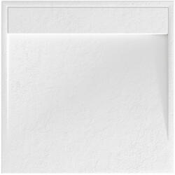 Welland kőhatású zuhanytálca rejtett lefolyóval - szifonnal 80 x 80 cm - fehér (GT-8080LS-2) - pepita