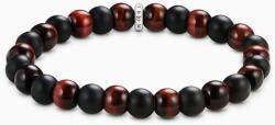 Thomas Sabo A2196-806-7-L19 Unisex Armband Obsidian und rotes Tigerauge, unisex