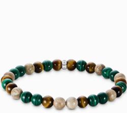 Thomas Sabo A2193-468-7-L19 Unisex Bead Armband in Erd- und Grüntönen, unisex