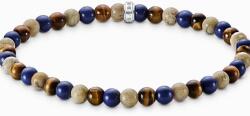 Thomas Sabo A2183-531-7-L19 Unisex Bead Armband in Braun- und Blautönen, unisex