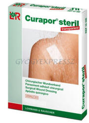  CURAPOR TRANSPARENT 10 x 8 cm Vízálló steril sebtapasz 1 db ÁTLÁTSZÓ