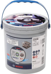 Bosch Disc de tăiere BOSCH PRO pentru inox/metal 125 x 1, 0 x 22, 2 mm St. Steel & Metal în ambalaj de găleată (100 bucăți) (2608626113)
