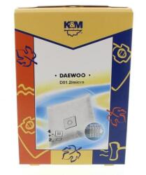 K&M Sac Aspirator Daewoo 105/407/705, K&M, Sintetic, 4 Bucati (DUSTBAG-D01-SYN-K&M)