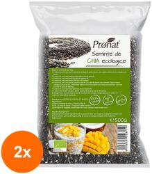 Pronat Foil Pack Set 2 x Seminte de Chia Bio, 500 g