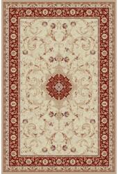 Delta Carpet Covor Dreptunghiular, 80 x 150 cm, Crem / Rosu, Model Clasic Lotos 523/120 (LOTUS-523-120-0815) Covor