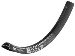 DT Swiss E 532 MTB felni, 29 col (622x35/30 mm), 32H, tárcsafékes, fekete, 615g