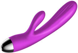  B-Series vibrátor/pulzátor, csiklóizgató ággal, melegítő funkcióval (lila) - ovszer-vasarlas