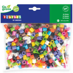 Playbox PlayBox: Go Green 9mm-es XL MAXI vasalható gyöngy 500db-os élénk színekben (2456412) - jatekshop