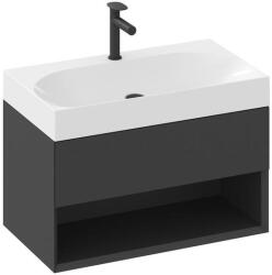 RAVAK SD Lite 80 fürdőszobai szekrény mosdó alá matt fekete X000001862 (X000001862) - szaniteresklimacenter