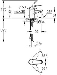 GROHE Start Eco/Swift Egykaros mosdócsapt láncos DIY** (23265000)