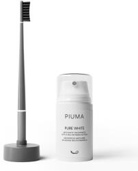 Piuma Care Set Pasta de Dinti si Periuta Soft Asphalt Grey, Piuma