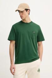 Lacoste pamut póló zöld, férfi, sima, TH2827 - zöld L