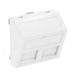 Obo Bettermann 6119244 DTS-2B RW1 adatátviteli csatlakozó 2 db B típusú csatlakozó modulh 45x45mm hófehér (6119244)