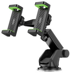 XO C117 Tapadókorongos Autós Telefontartó Fekete