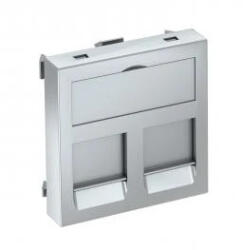 Obo Bettermann 6119224 DTG-2F AL1 adatátviteli csatlakozó 2 db F típusú csatlakozó modulh 45x45mm festett alumínium (6119224)