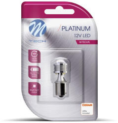 M-Tech LED Izzó P21W 4XHP OSRAM LED BA15s - 1db fehér - M-TECH