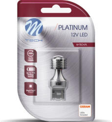 m-tech LED Izzó P21W - 1 db Fehér - M-TECH