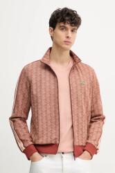 Lacoste felső barna, férfi, mintás - piros L