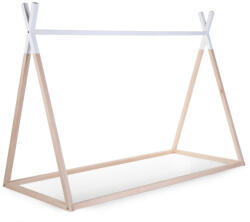 Childhome Tipi ágy - 90x200 cm - Fa - Természetes fehér