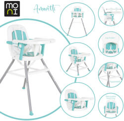 Moni Amaretti 3in1 szétszedhető etetőszék menta - manopalota