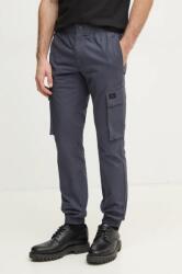 Calvin Klein nadrág férfi, sötétkék, testhezálló, J30J327614 - sötétkék 32