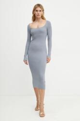 GUESS ruha LIVIA szürke, midi, testhezálló, W4BK99 Z3I22 - szürke XL