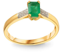 Heratis Forever Smaragd gyűrű 0, 58 ct gyémántokkal Noelle IZBR1472