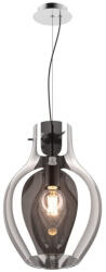 Zuma Line Bresso 1XE27 króm/füstös üveg függeszték Zuma Line (ELM 003064 011109)