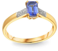 Heratis Forever Tanzanit gyűrű 0, 56 ct gyémántokkal Noelle IZBR1472T