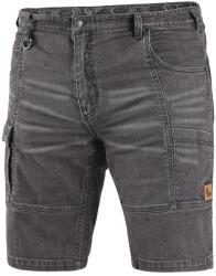 CXS Pantaloni scurți din denim CXS MURET pentru bărbați - Gri / neagră | 62 (1450-040-710-62)