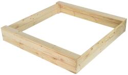 AtmoWood Természetes fa homokozó 120 x 120 x 20 cm (SB0000001312)